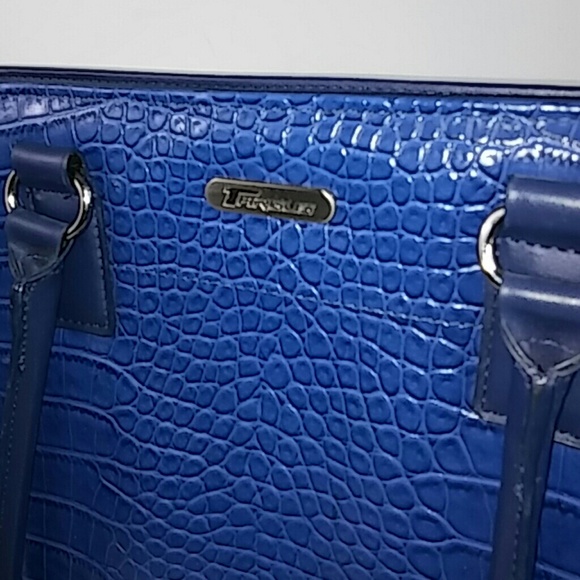 Targus Handbag Blue Large 15" X 13.5" Drop 12" - Picture 5 of 8